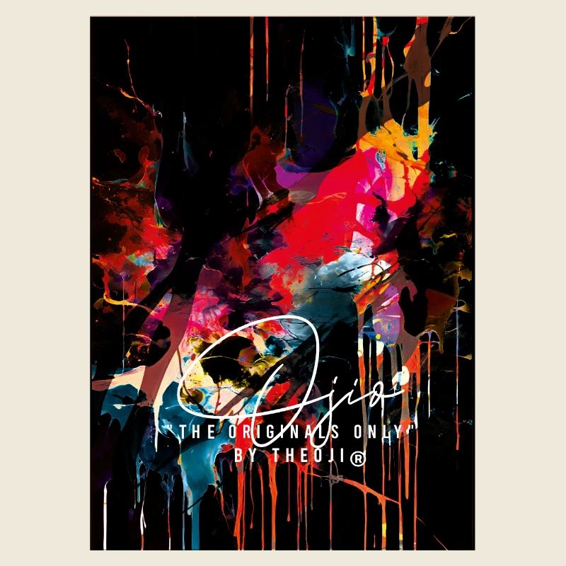 Ojio-Constellart- Explosion abstraite colorée