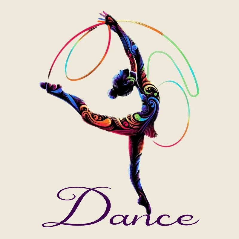 Poète de danse à la lumière de l’arc-en-ciel
