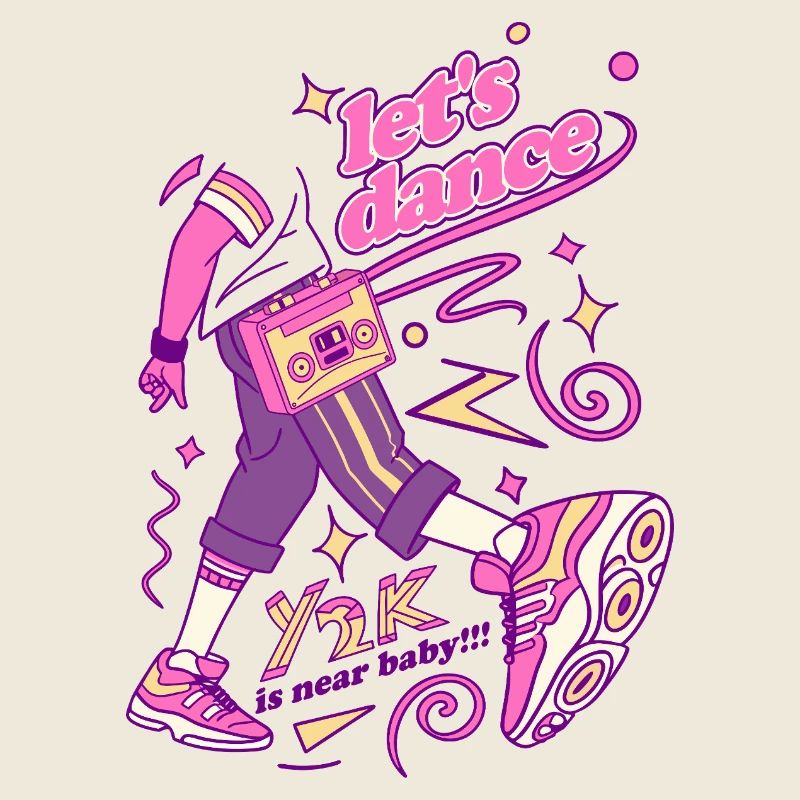 Neon Dance Boombox Vibe