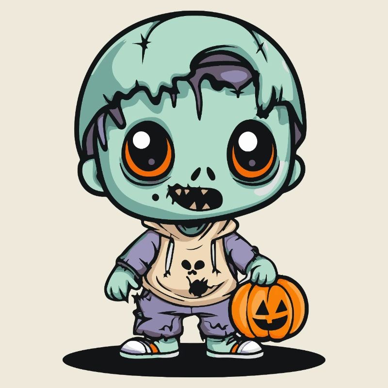 Zombie Halloween Gruselig Comic
