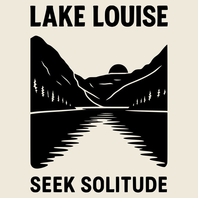 lake louise silhouette