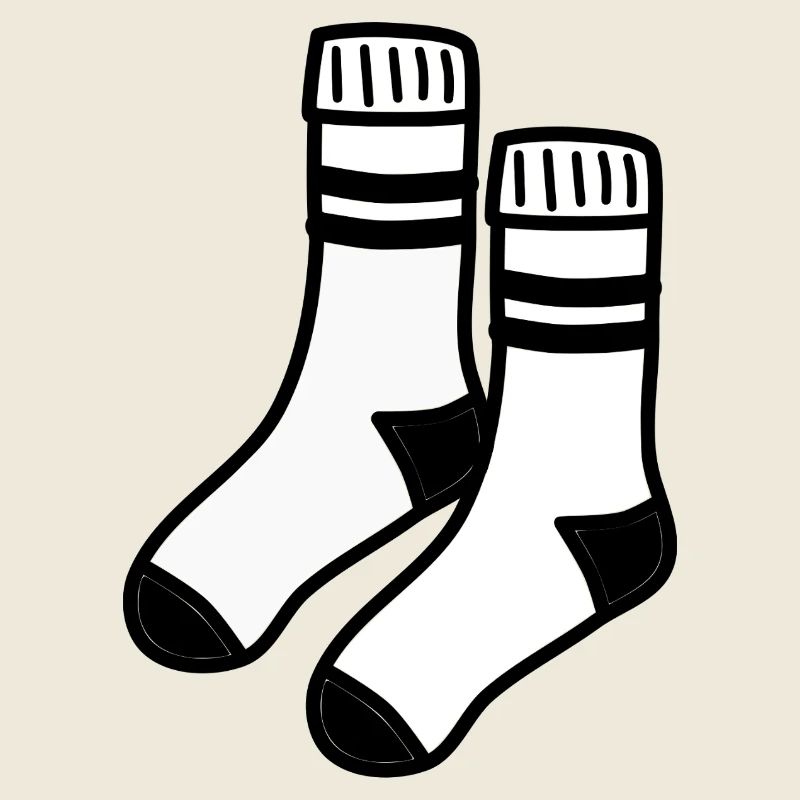 Weiße Socken