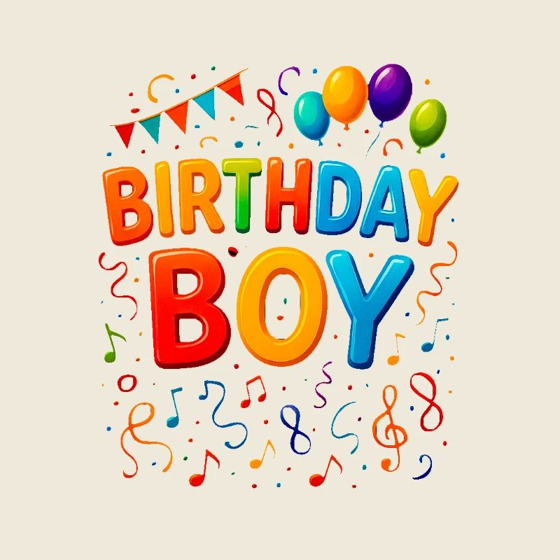Défilé de couleurs pour garçon d’anniversaire