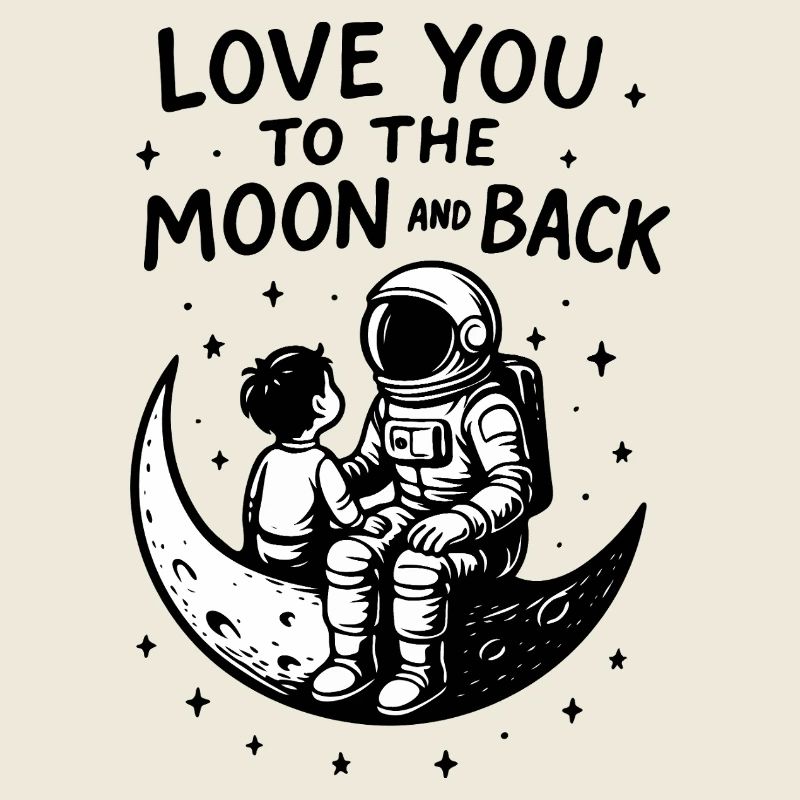 Moon Bond: Astronaut und Kind