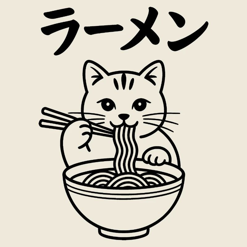 Ramen Katze - Food Lover Design