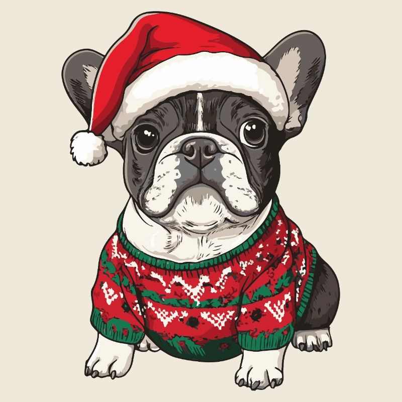 Buldog Français Chien Noël