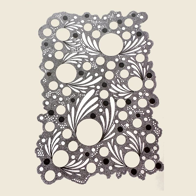 Blattblasen Lace Muster