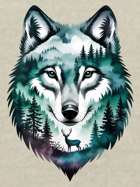 Wolf-Silhouette – Motivations-Wolf-Logo