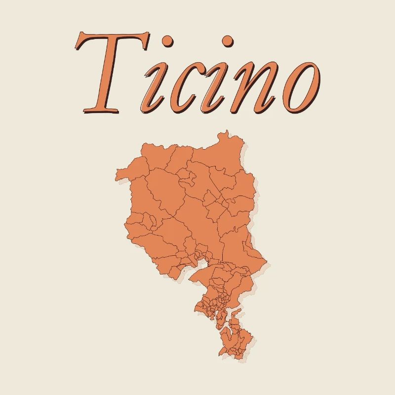 Ticino card in rosé tone