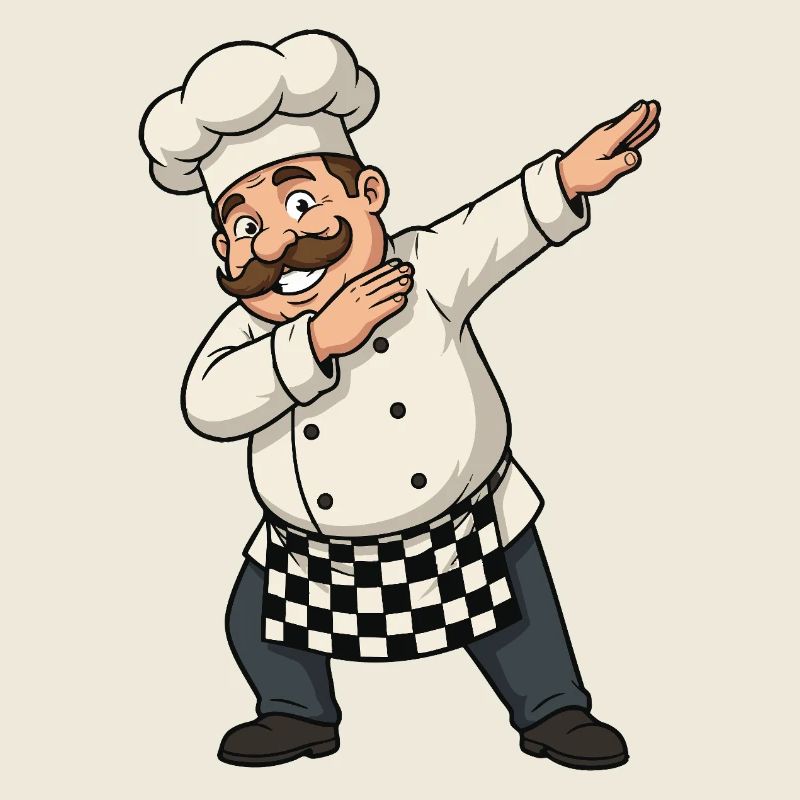 Cuisinier d’Abattage – Motif de dessin animé drôle
