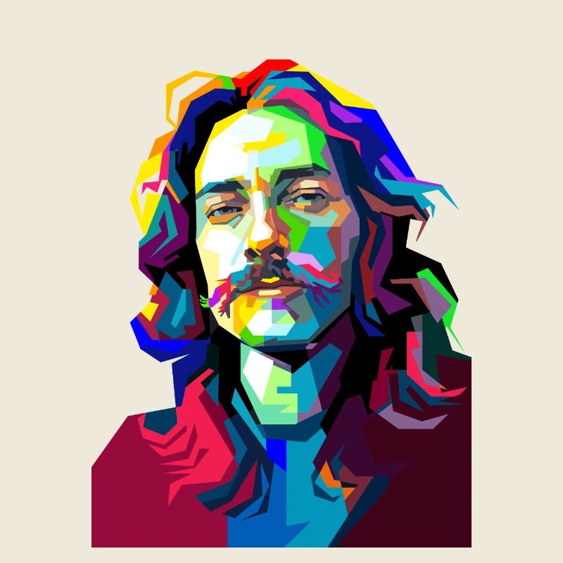Musicien de batterie Pop Art