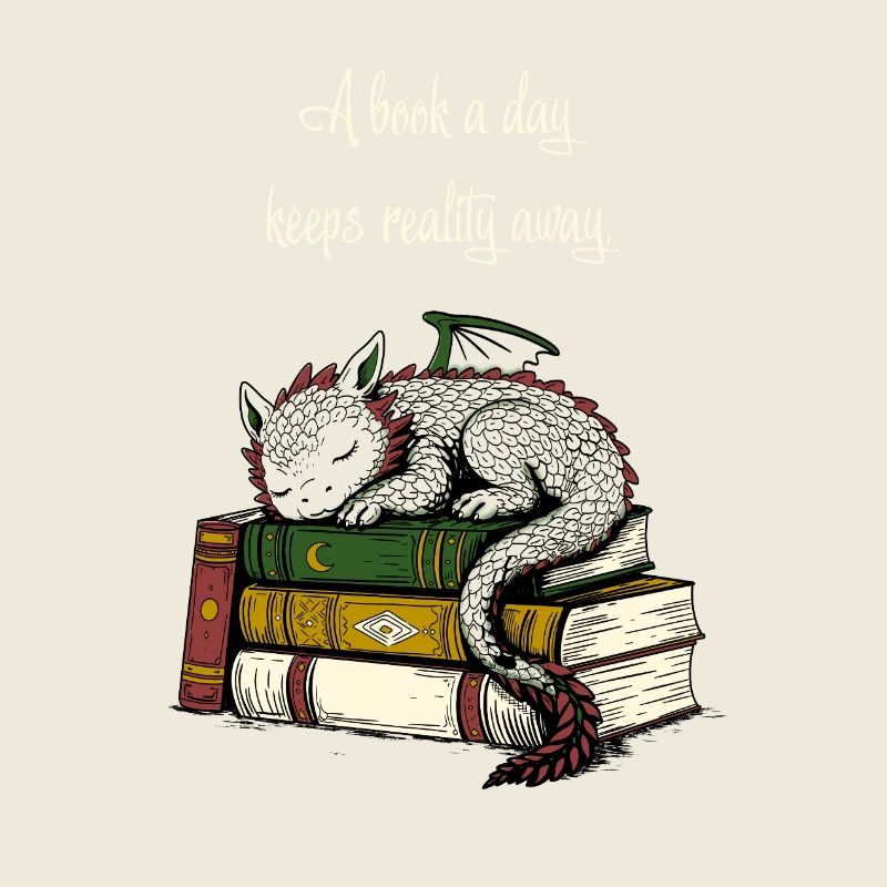 Dragon's Shine in the Book Stack
