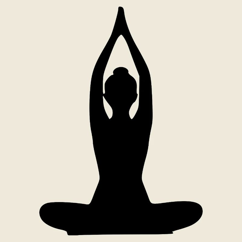 Formes de yoga Silhouettes noires