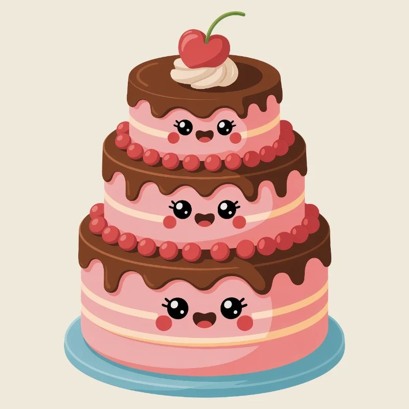 Cake Comic Cute