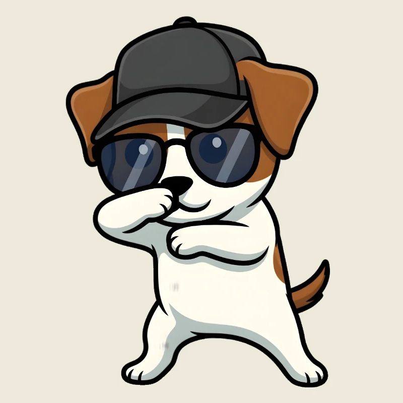 Dabbing Jack Russel Terrier
