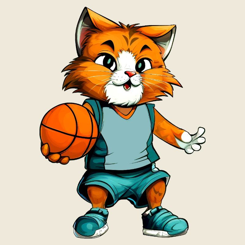 Basketball Katze