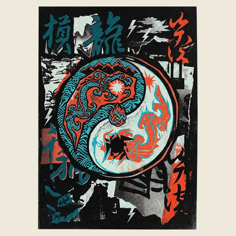 Cooles Yin und Yang