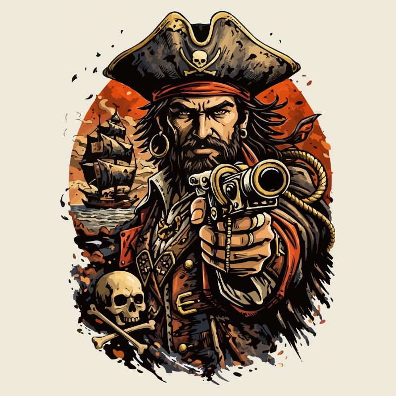 Captain Pirate with Cannon