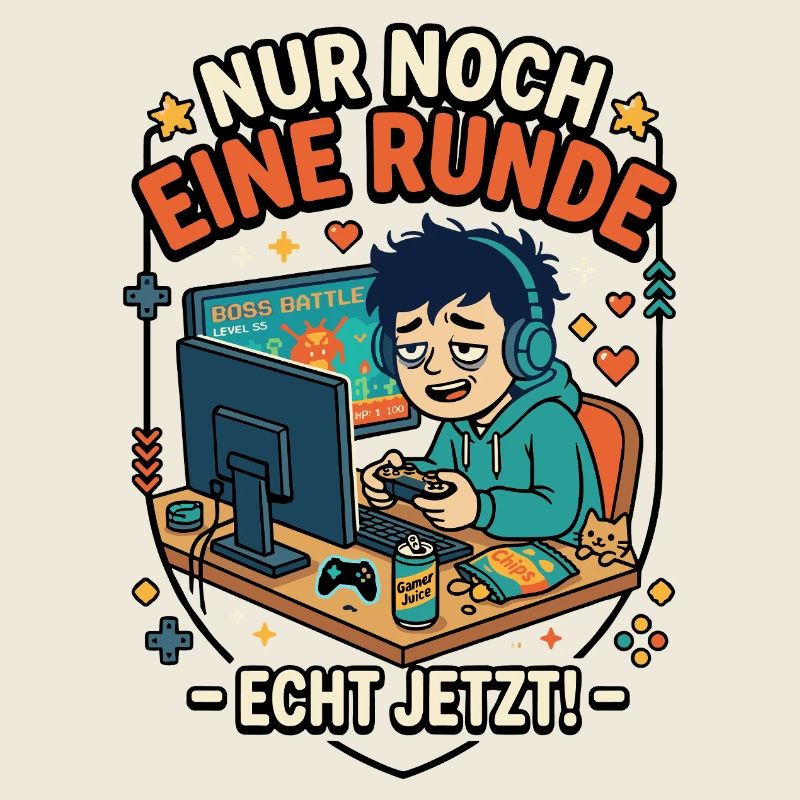 Gamer Comic Nur noch eine Runde Echt jetzt
