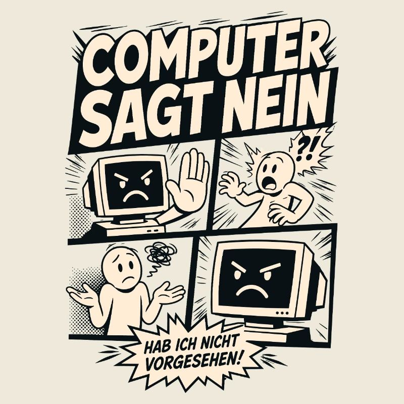 Computer sagt nein Comic Design