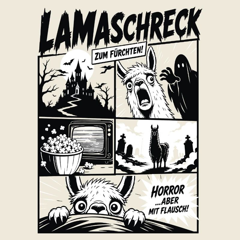 Lama Horror Film Comic Lustig Grusel