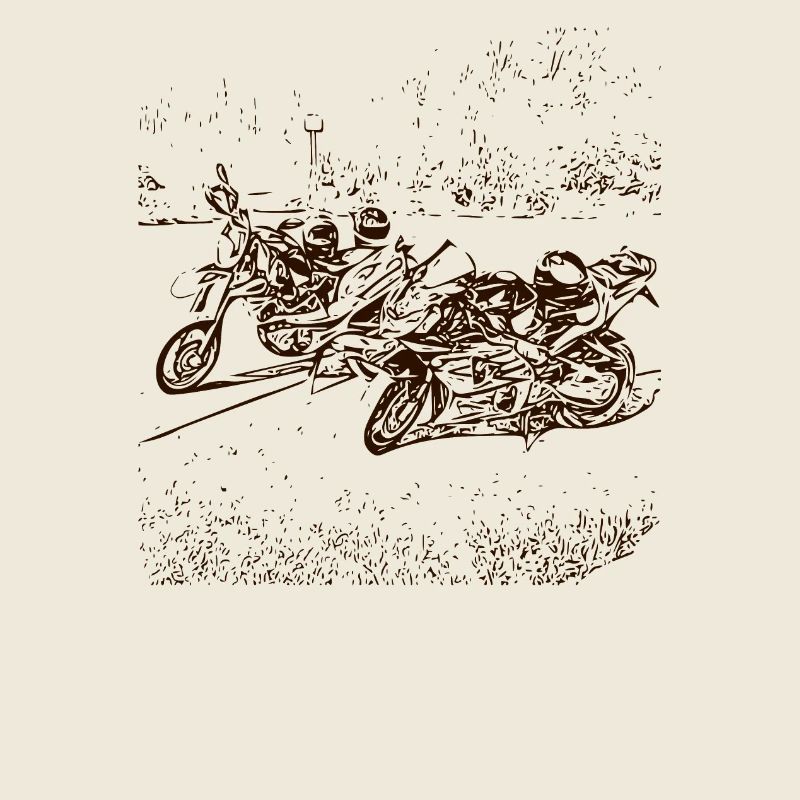 Design abstrait de moto