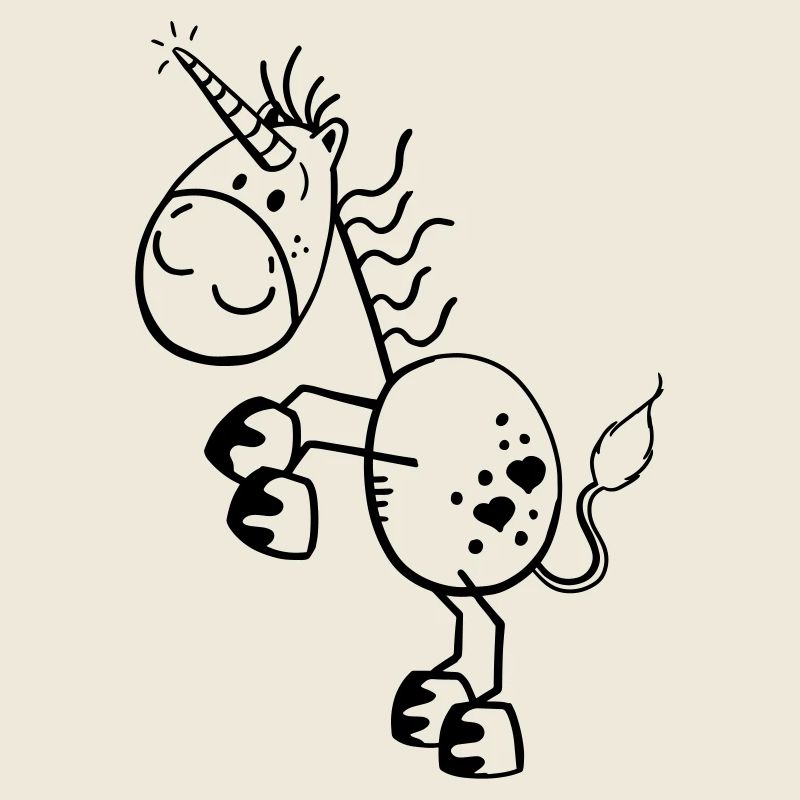 Lustiges Einhorn Comic