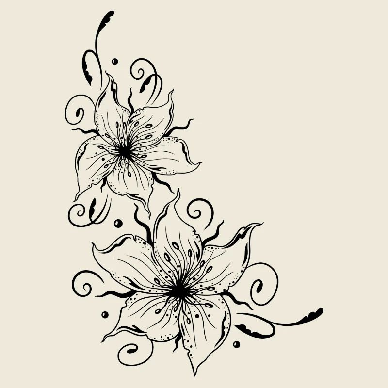 Lily avec des fioritures très délicates.