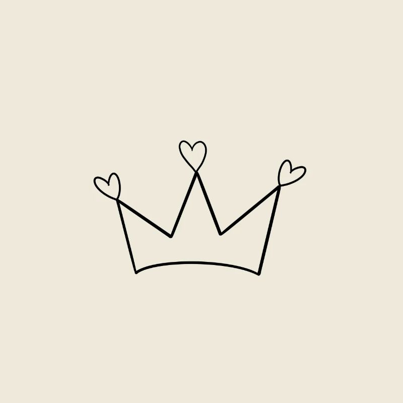 Royal Crown with Heart – Love Statement