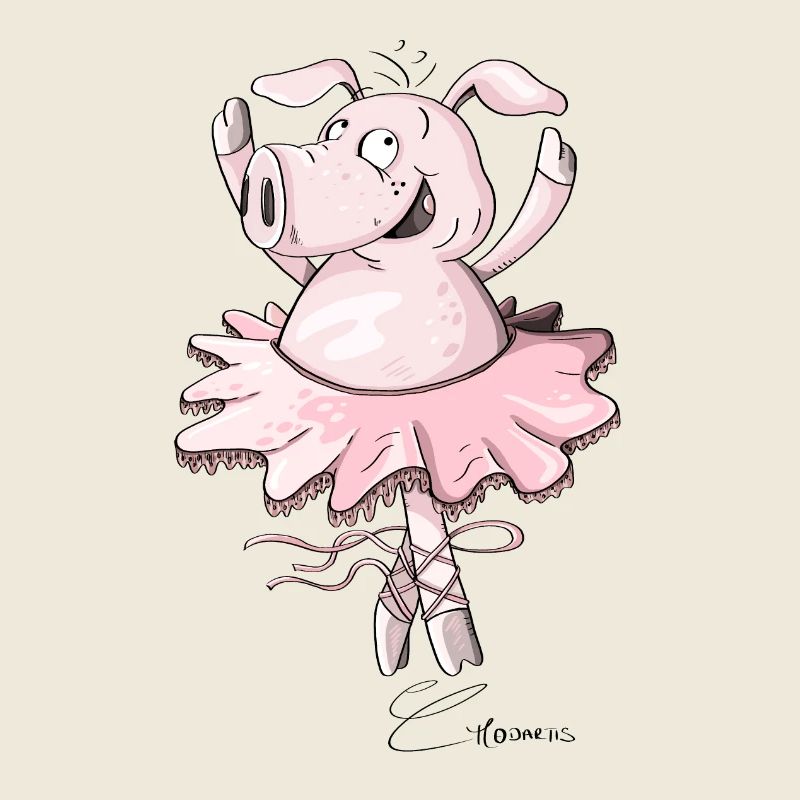 Ballet de cochon I Prima Ballerina