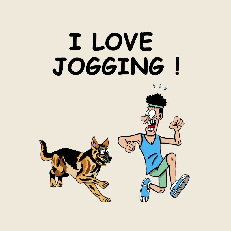 le jogger et le chien