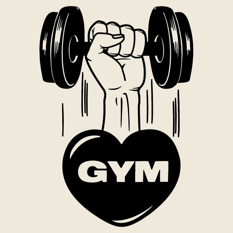 Fitness GYM Dumbbel Gewicht mit Herz