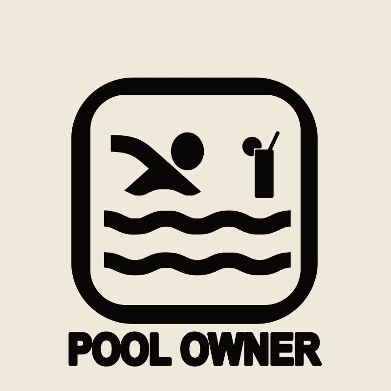 Propriétaire de piscine noir