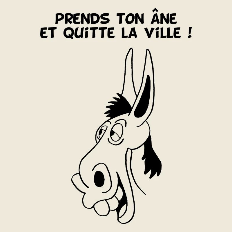 Prends ton âne et quitte la ville (noir)