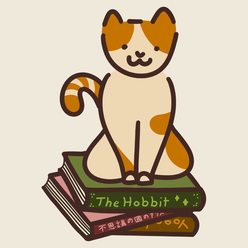 Chat sur les livres