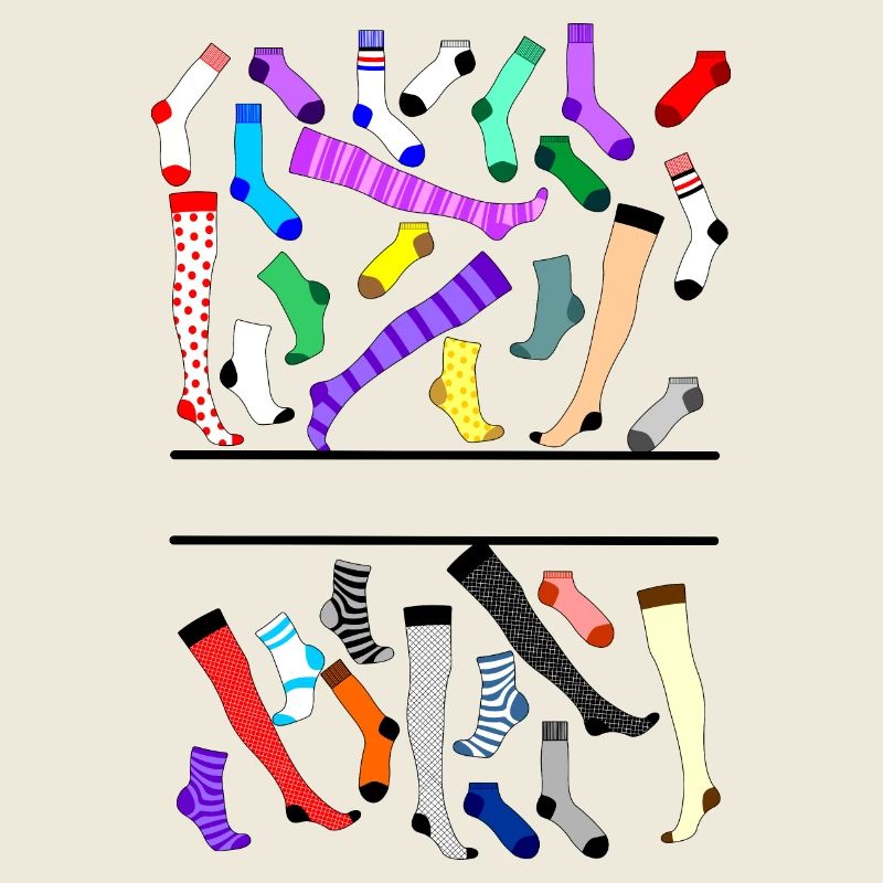 Collants, chaussettes, bas, logo
