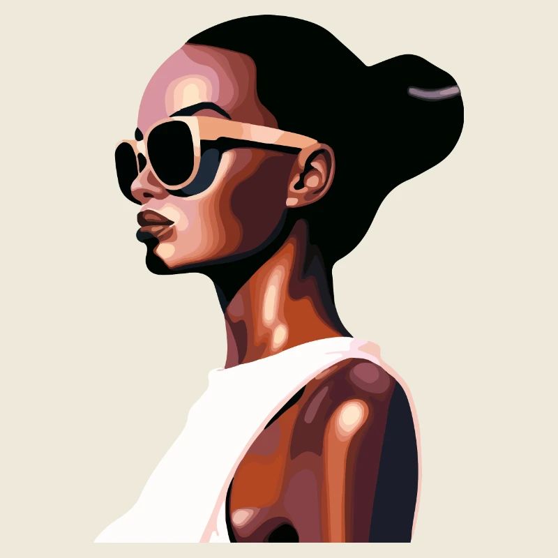 Stylish Modern Portrait with Sunglasses