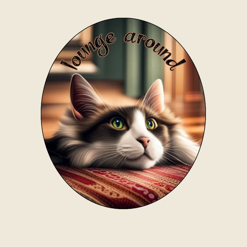 Le chat repose dans la lumière chaude