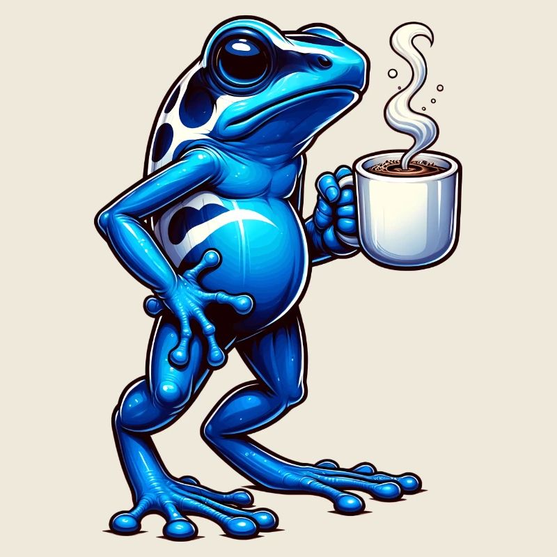 Pfeilgiftfrosch Frosch Kaffee