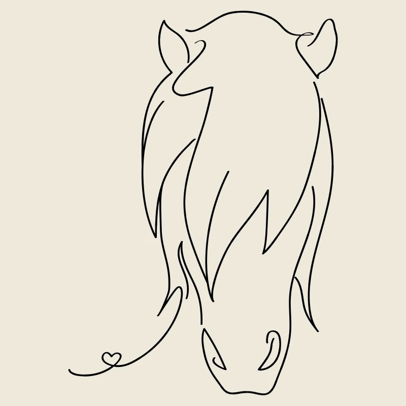 Pferd Silhouette