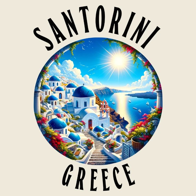 Vacances à Santorin en Grèce sur l'île grecque