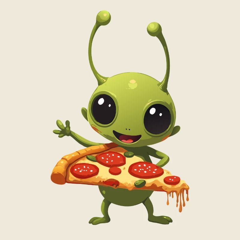 Pizza and Alien