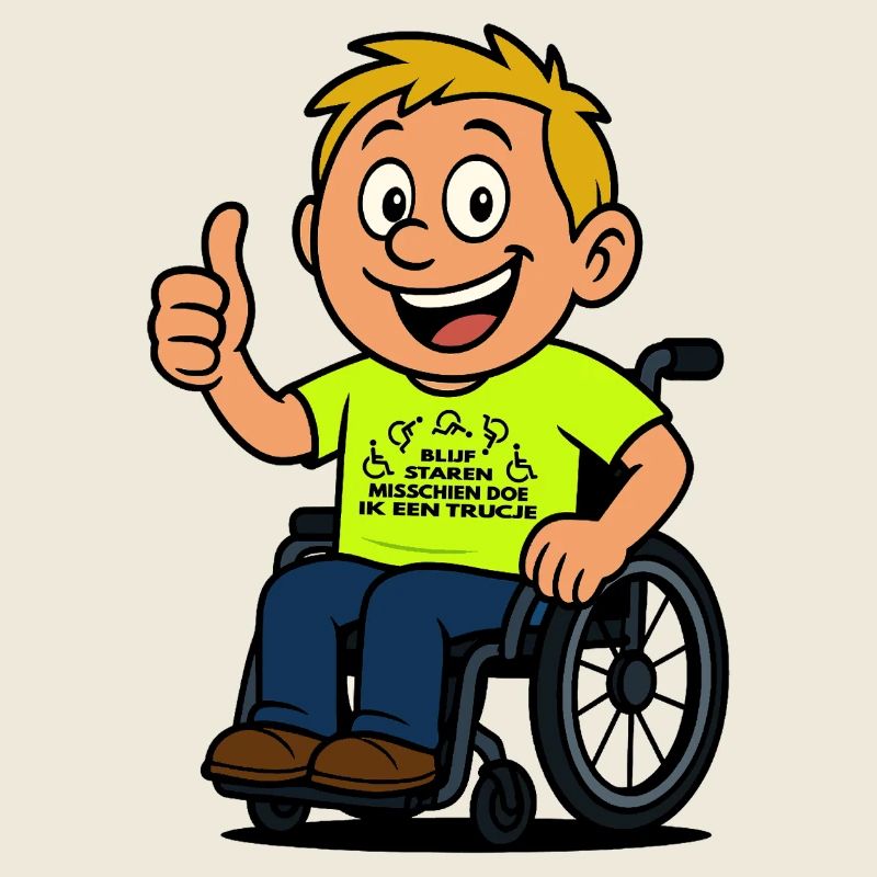 Starr weiter und ich mache einen Rollstuhltrick #