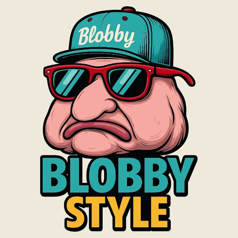 Blobby Style Cartoon Tee