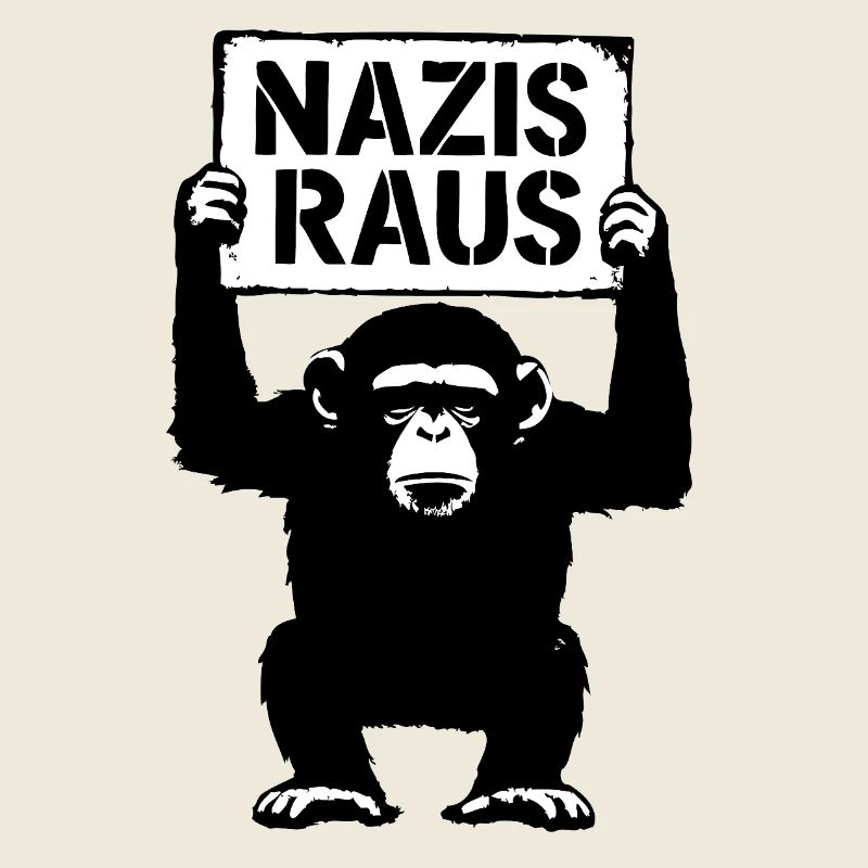 Grim monkey est contre le racisme