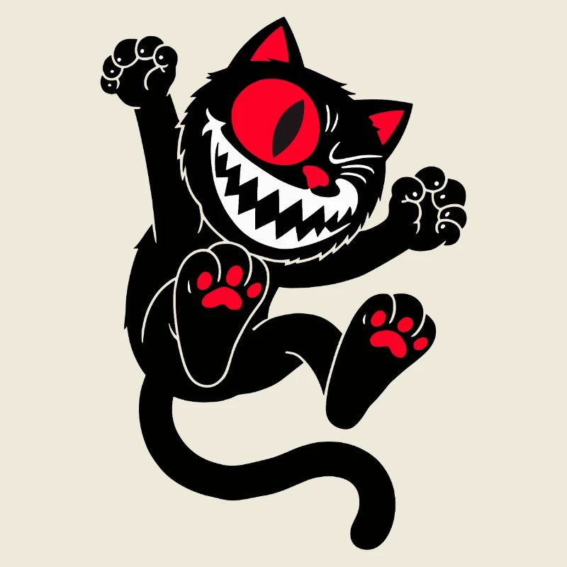 Springende Katze
