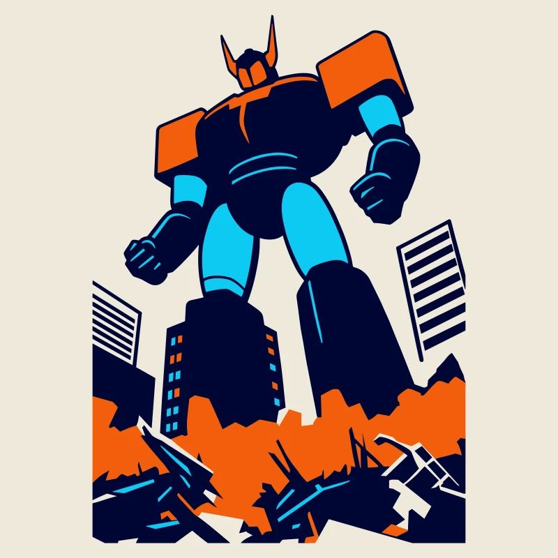 Mecha géant à Tokyo