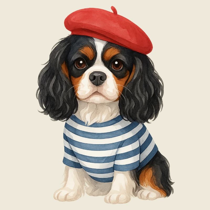 Photogenic Sailor Beret Dog