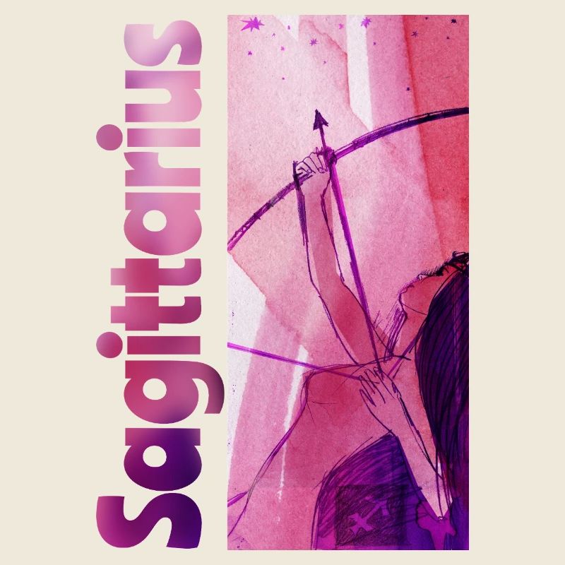 Sternzeichen Schütze Aquarell