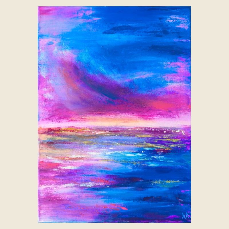 Lebendiger Himmel Horizont Abstrakte Kunst